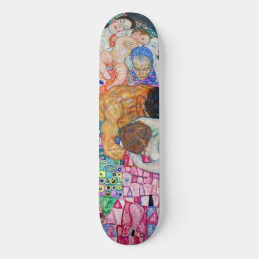 Gustav Klimt - Dood en Leven Skateboard (Voorkant)