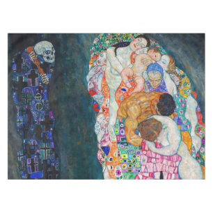 Gustav Klimt - Dood en Leven Tafelkleed