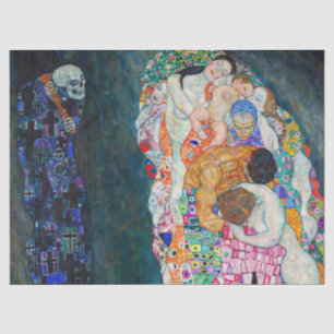 Gustav Klimt - Dood en Leven Tissuepapier