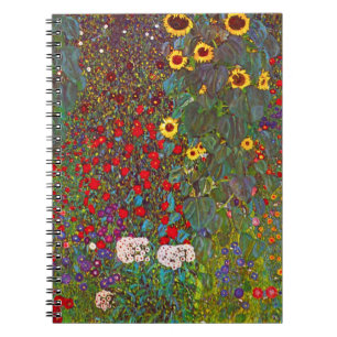 Gustav Klimt Farm Garden met het Notitieboekje van Notitieboek