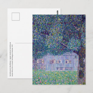 Gustav Klimt - Farmhouse in Opper-Oostenrijk Briefkaart