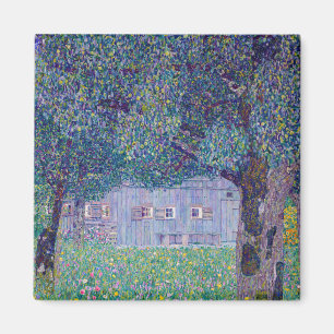 Gustav Klimt - Farmhouse in Opper-Oostenrijk Magneet
