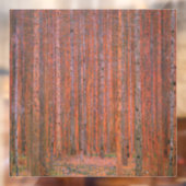 Gustav Klimt Fir Forest Tannenwald Red Trees Raamsticker (Vel 2)