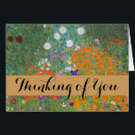 Gustav Klimt Fleur Jardin Cottage Nature<br><div class="desc">Un beau tableau de jardin - c'est un tableau classique de Gustav Klimt,  appelé Cottage Garden,  ou Bauergarten,  1907,  qui est un gros plan d'un jardin fleuri,  un tableau floral coloré.</div>