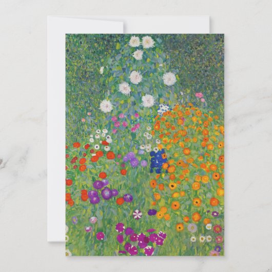 Gustav Klimt Flower Garden Art (Voorkant)