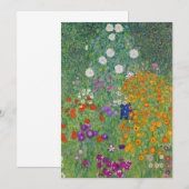 Gustav Klimt Flower Garden Art (Voorkant / Achterkant)