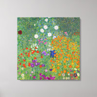 Gustav Klimt Flower Garden  Art