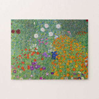 Gustav Klimt Flower Garden  Art Legpuzzel