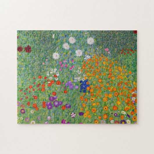 Gustav Klimt Flower Garden  Art Legpuzzel (Horizontaal)