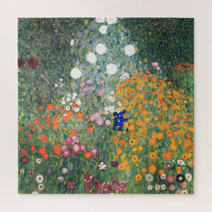 Gustav Klimt Flower Garden Art Legpuzzel