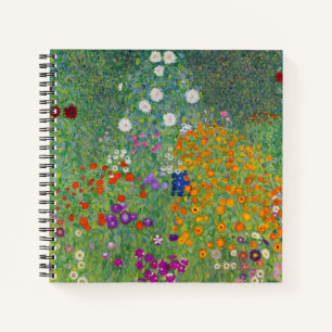 Gustav Klimt Flower Garden  Art Notitieboek