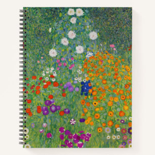 Gustav Klimt Flower Garden  Art Notitieboek