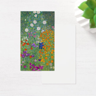 Gustav Klimt Flower Garden  Art Visitekaartje