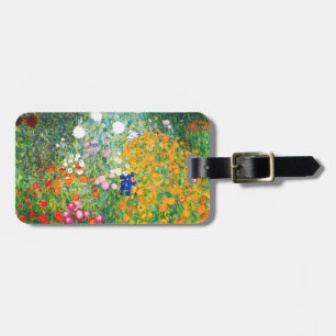 Gustav Klimt Flower Garden Bagagelabel
