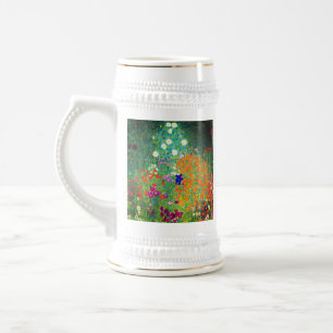 Gustav Klimt Flower Garden Bierpul