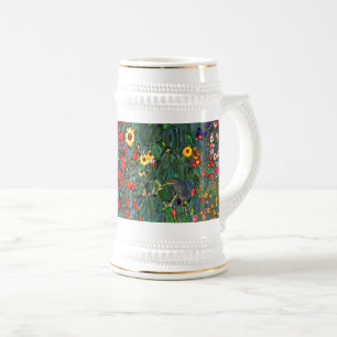Gustav Klimt Flower Garden Bierpul