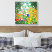 Gustav Klimt Flower Garden Canvas Poster (Insitu (Slaapkamer))
