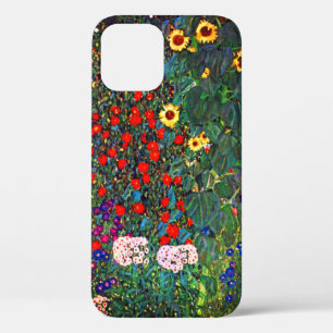 Gustav Klimt Flower Garden iPhone 12 Hoesje