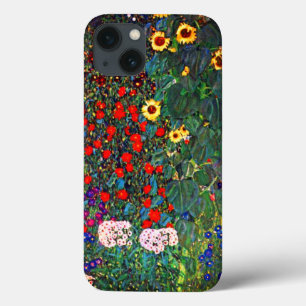 Gustav Klimt Flower Garden iPhone 13 Hoesje
