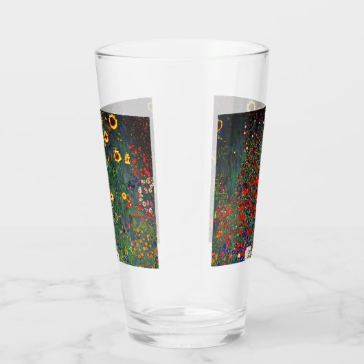 Gustav Klimt Flower Garden Glas (Rechts)
