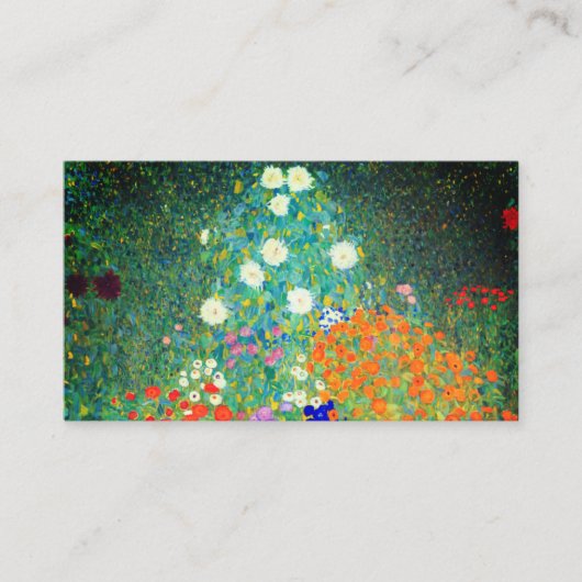 Gustav Klimt Flower Garden Informatiekaartje (Voorkant)