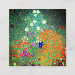 Gustav Klimt Flower Garden Informatiekaartje