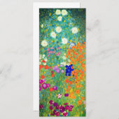 Gustav Klimt Flower Garden Kaart (Voorkant / Achterkant)