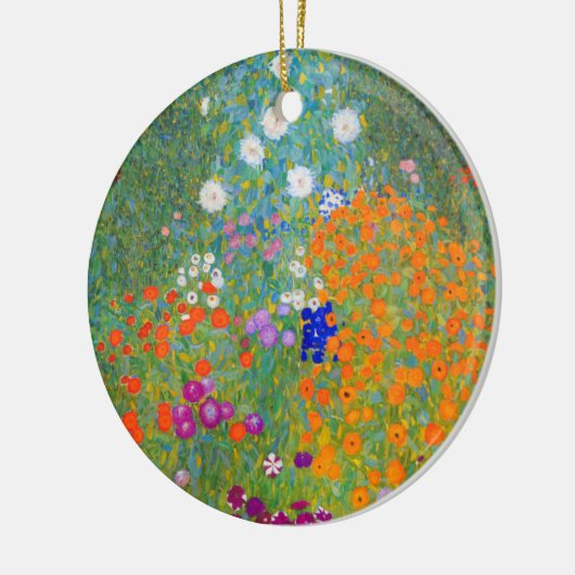 Gustav Klimt Flower Garden Keramisch Ornament (Links)