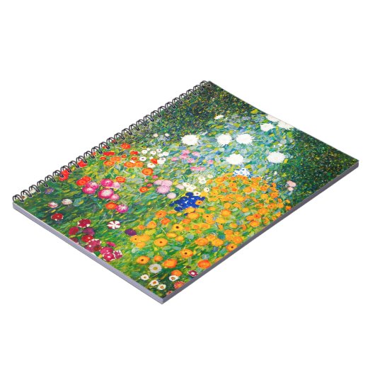 Gustav Klimt Flower Garden-laptop Notitieboek (Linkerzijde)