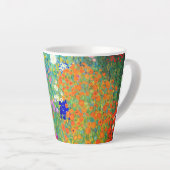 Gustav Klimt Flower Garden Latte Mok (Rechterhoek)