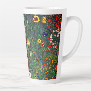 Gustav Klimt Flower Garden Latte Mok