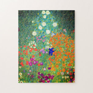 Gustav Klimt Flower Garden Legpuzzel