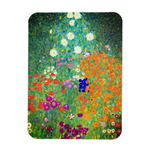 Gustav Klimt Flower Garden Magneet