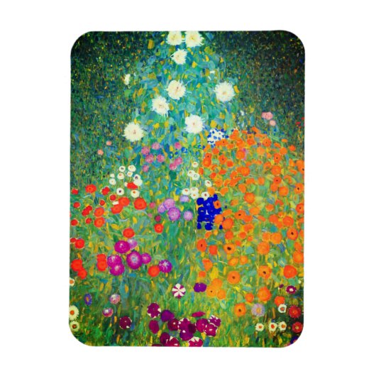 Gustav Klimt Flower Garden Magneet (Verticaal)