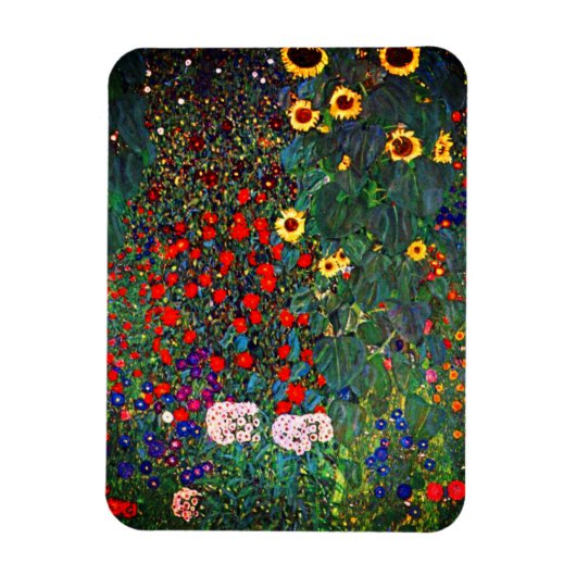 Gustav Klimt Flower Garden Magneet (Verticaal)