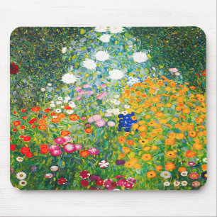 Gustav Klimt Flower Garden Muismat