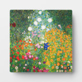 Gustav Klimt Flower Garden Plaque Fotoplaat (Voorkant)
