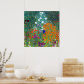 Gustav Klimt Flower Garden Poster (Keuken)