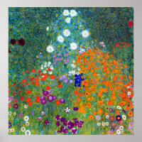 Gustav Klimt Flower Garden