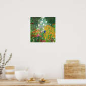 Gustav Klimt Flower Garden Poster (Keuken)