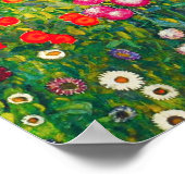 Gustav Klimt Flower Garden Poster (Hoek)