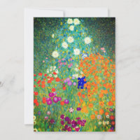 Gustav Klimt Flower Garden
