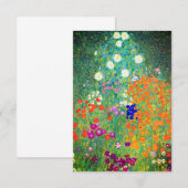 Gustav Klimt Flower Garden Save The Date (Voorkant / Achterkant)