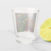 Gustav Klimt Flower Garden Shot Glas (Achterkant)