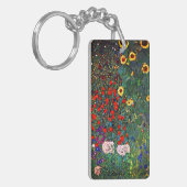 Gustav Klimt Flower Garden Sleutelhanger (Voorkant Links)