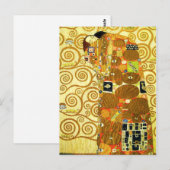 Gustav Klimt Fulfillment Briefkaart (Voorkant / Achterkant)