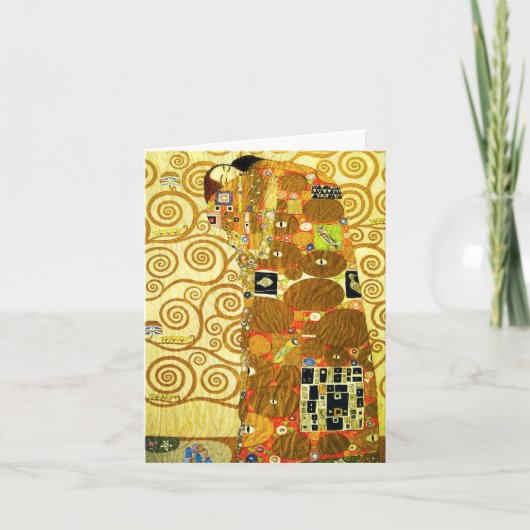 Gustav Klimt Fulfilment Note Kaart (Voorkant)