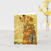 Gustav Klimt Fulfilment Note Kaart (Gele Bloem)