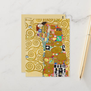 Gustav Klimt Fulfilment Nouveau Paar Briefkaart