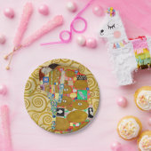 Gustav Klimt Fulfilment Nouveau Paar Papieren Bordje (Feest)